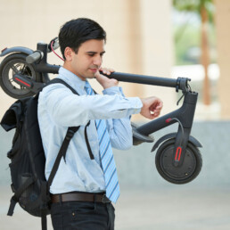 SHOK electric scooters man business commute