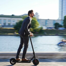 SHOK electric scooters business man commute